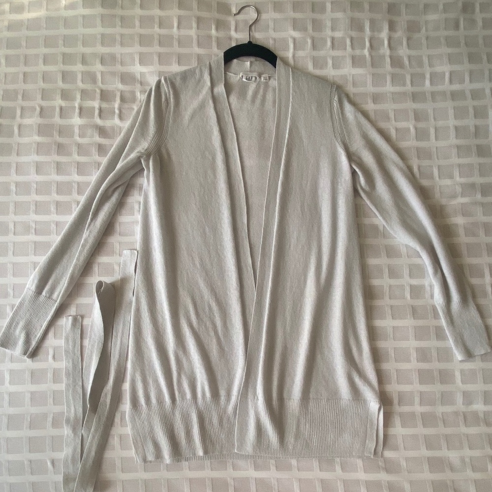 Gap Linen Blend Cardigan Light Baby Blue